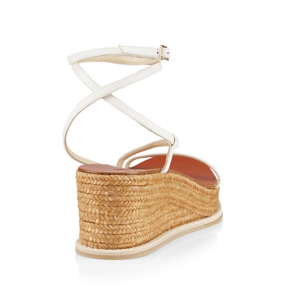 SALE🤍JIMMY CHOO latte drive 60 espadrilles heeled sandals 💞 - Picture 4 of 14